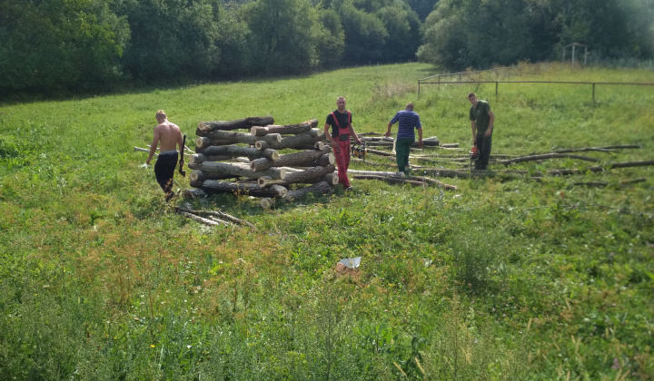 Pálenie vatry SNP august 2018