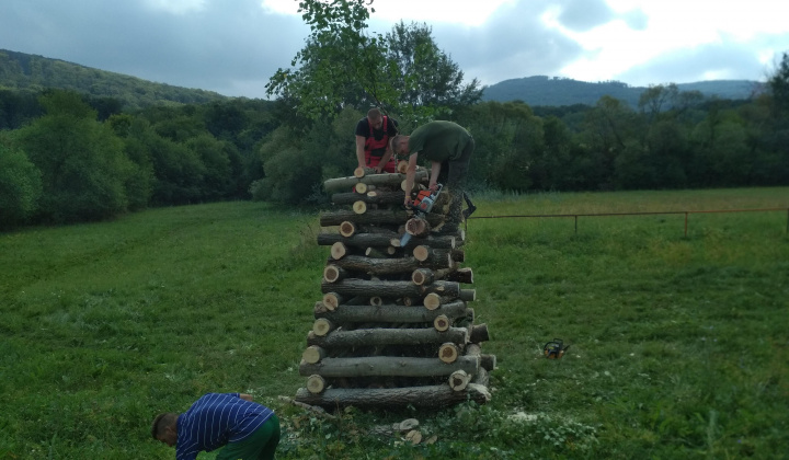 Pálenie vatry SNP august 2018